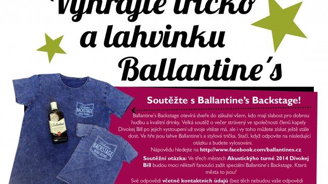 SOUTĚŽ: Vyhrajte tričko a lahvinku Ballantines